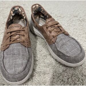 Skechers On The Go Flex Coastal Sky Slip Ins 138215 Womens 8 Taupe Air‎ Cooled